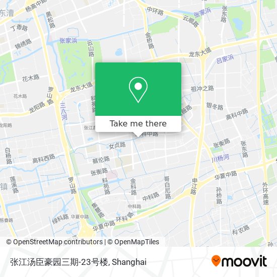 张江汤臣豪园三期-23号楼 map