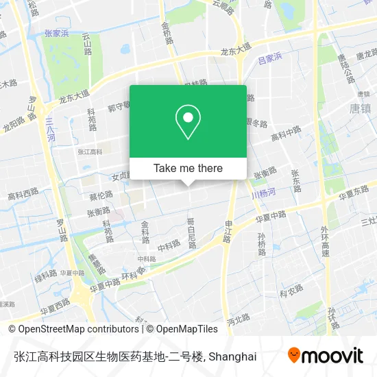 张江高科技园区生物医药基地-二号楼 map