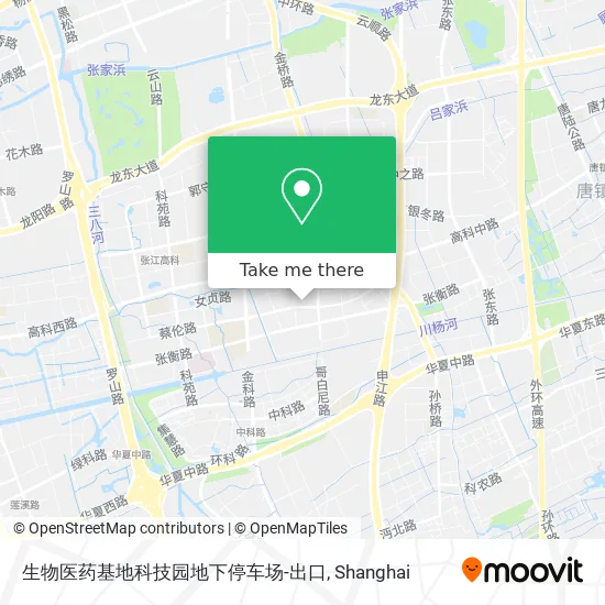 生物医药基地科技园地下停车场-出口 map
