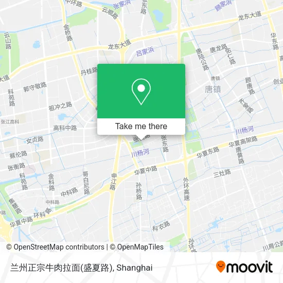兰州正宗牛肉拉面(盛夏路) map