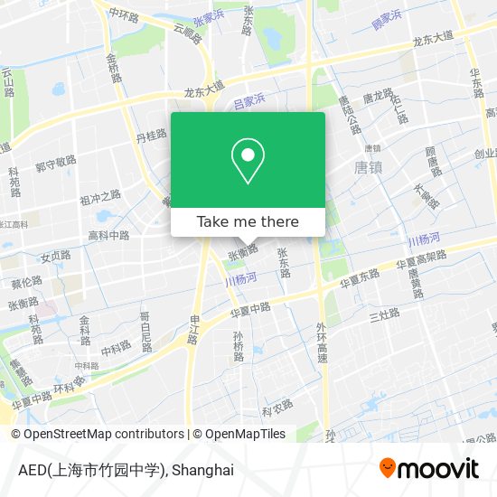 AED(上海市竹园中学) map