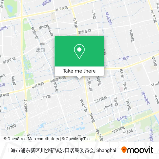 上海市浦东新区川沙新镇沙田居民委员会 map