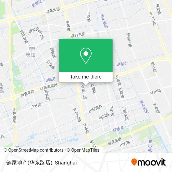 链家地产(华东路店) map