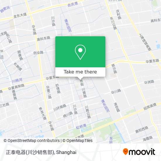正泰电器(川沙销售部) map