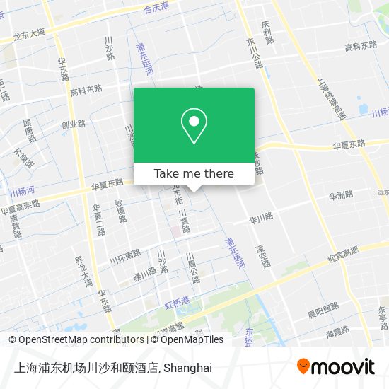 上海浦东机场川沙和颐酒店 map