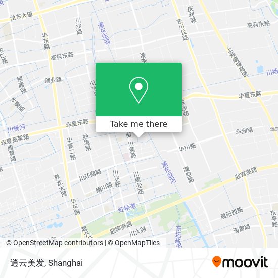 逍云美发 map