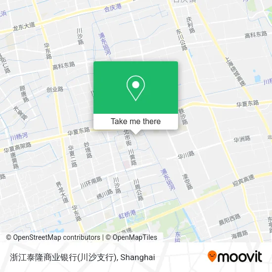 浙江泰隆商业银行(川沙支行) map
