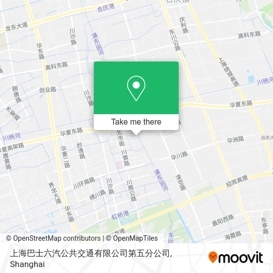 上海巴士六汽公共交通有限公司第五分公司 map