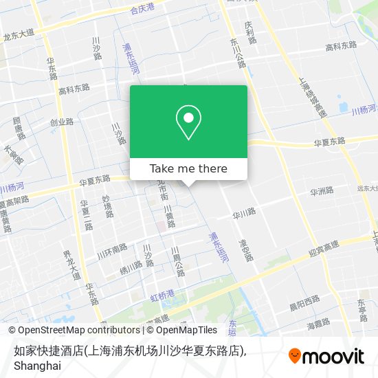 如家快捷酒店(上海浦东机场川沙华夏东路店) map