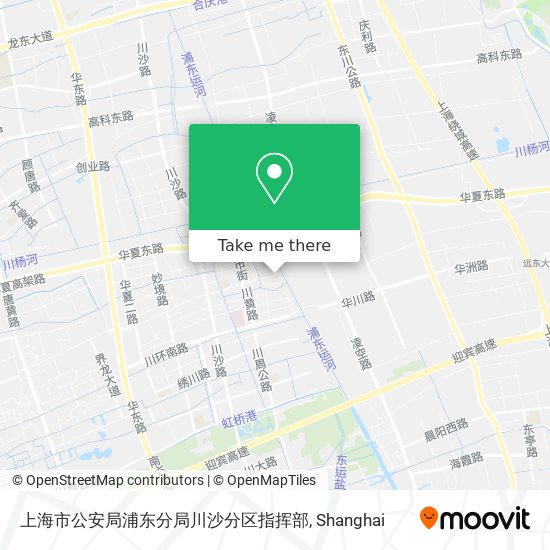 上海市公安局浦东分局川沙分区指挥部 map