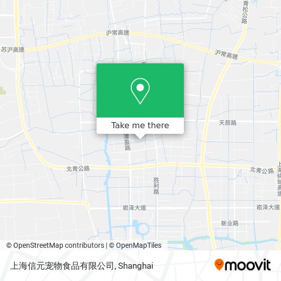 上海信元宠物食品有限公司 map