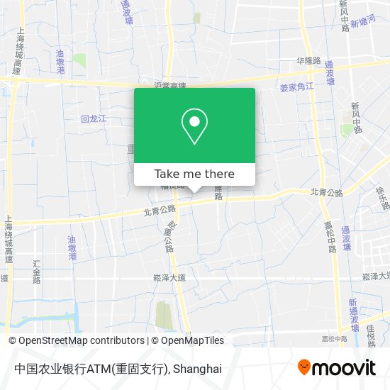 中国农业银行ATM(重固支行) map
