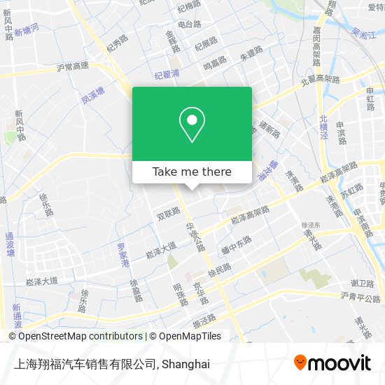 上海翔福汽车销售有限公司 map