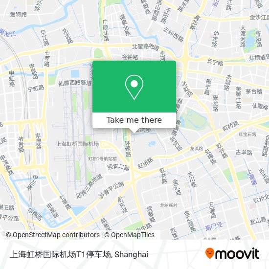 上海虹桥国际机场T1停车场 map