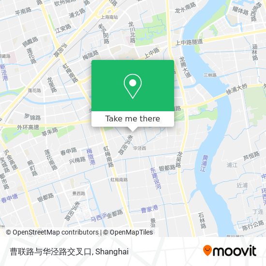 曹联路与华泾路交叉口 map