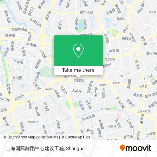 上海国际舞蹈中心建设工程 map