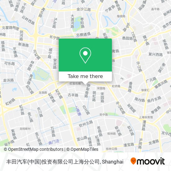 丰田汽车(中国)投资有限公司上海分公司 map