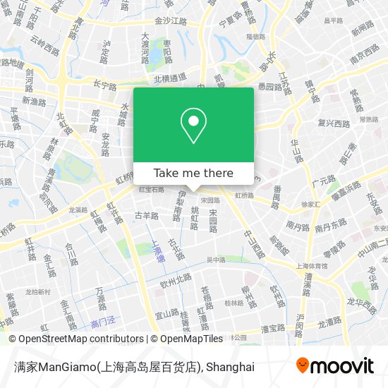 满家ManGiamo(上海高岛屋百货店) map