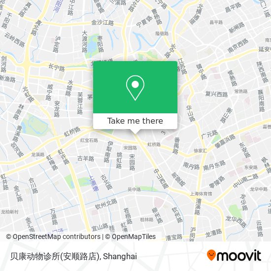 贝康动物诊所(安顺路店) map