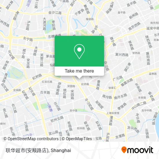 联华超市(安顺路店) map