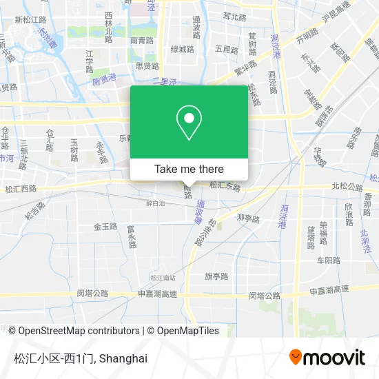 松汇小区-西1门 map