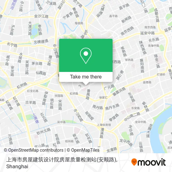 上海市房屋建筑设计院房屋质量检测站(安顺路) map
