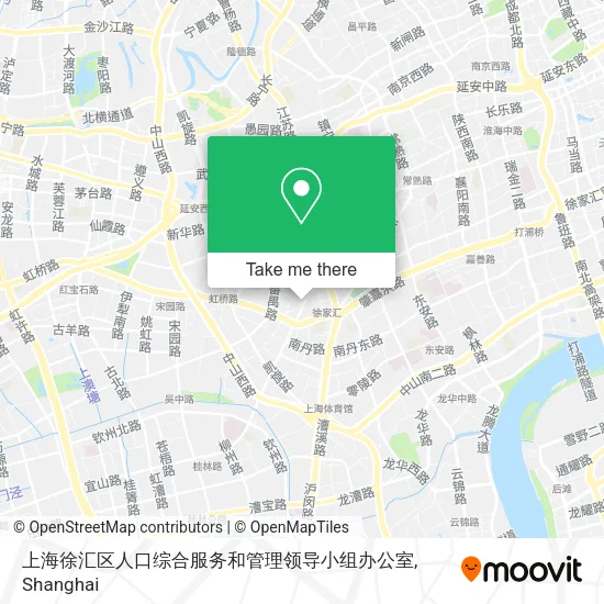 上海徐汇区人口综合服务和管理领导小组办公室 map