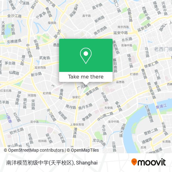 南洋模范初级中学(天平校区) map