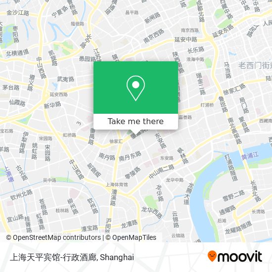 上海天平宾馆-行政酒廊 map