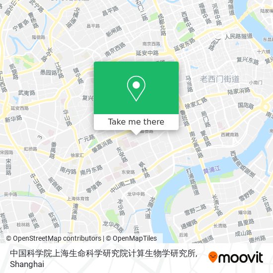 中国科学院上海生命科学研究院计算生物学研究所 map