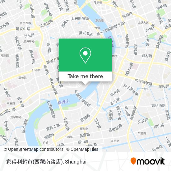 家得利超市(西藏南路店) map