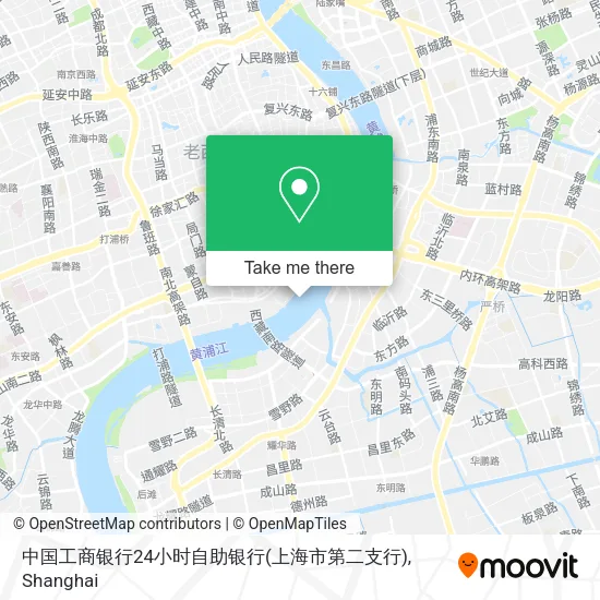 中国工商银行24小时自助银行(上海市第二支行) map