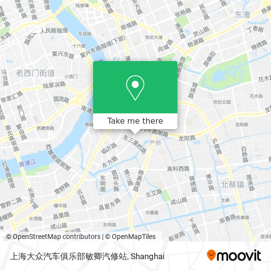 上海大众汽车俱乐部敏卿汽修站 map