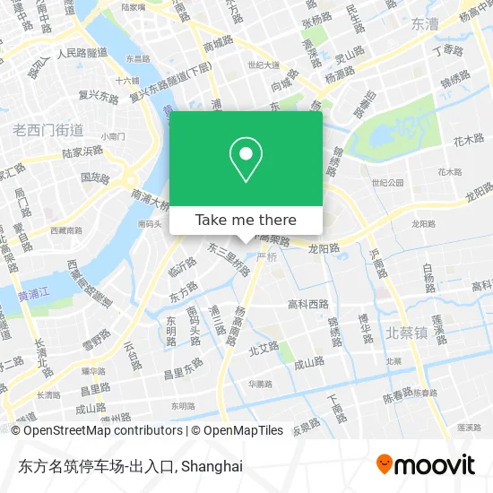 东方名筑停车场-出入口 map
