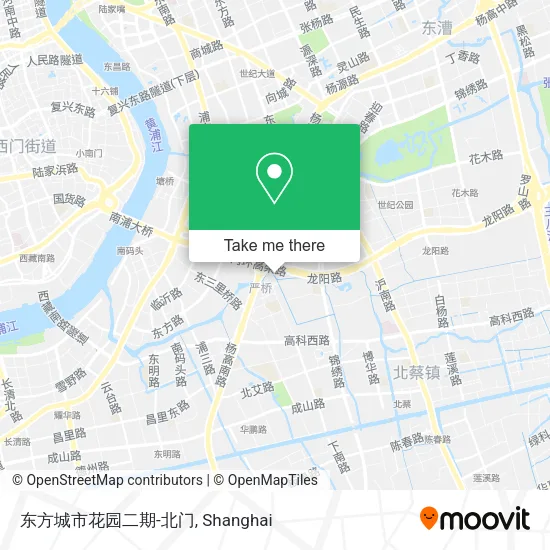 东方城市花园二期-北门 map