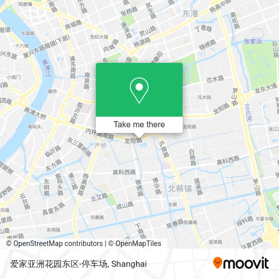 爱家亚洲花园东区-停车场 map