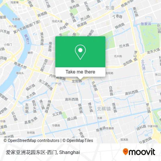 爱家亚洲花园东区-西门 map