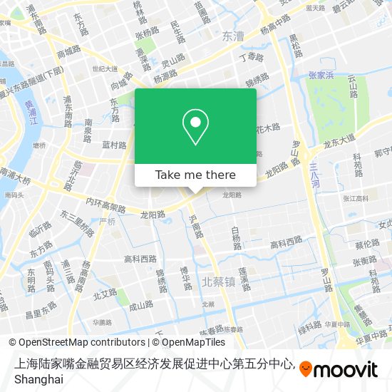 上海陆家嘴金融贸易区经济发展促进中心第五分中心 map