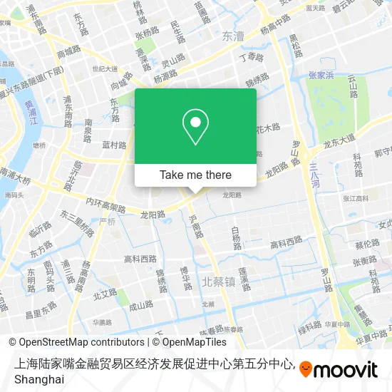 上海陆家嘴金融贸易区经济发展促进中心第五分中心 map