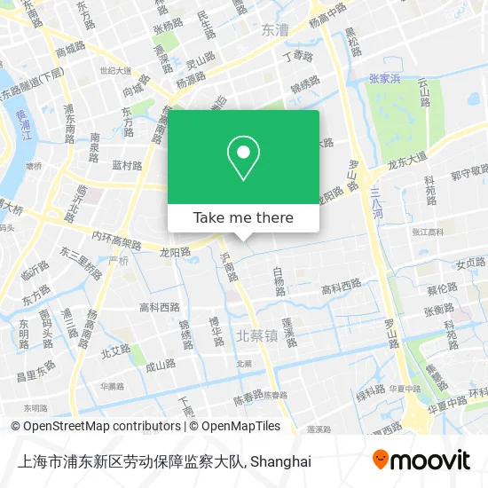 上海市浦东新区劳动保障监察大队 map