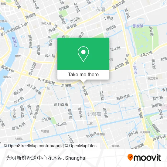 光明新鲜配送中心花木站 map