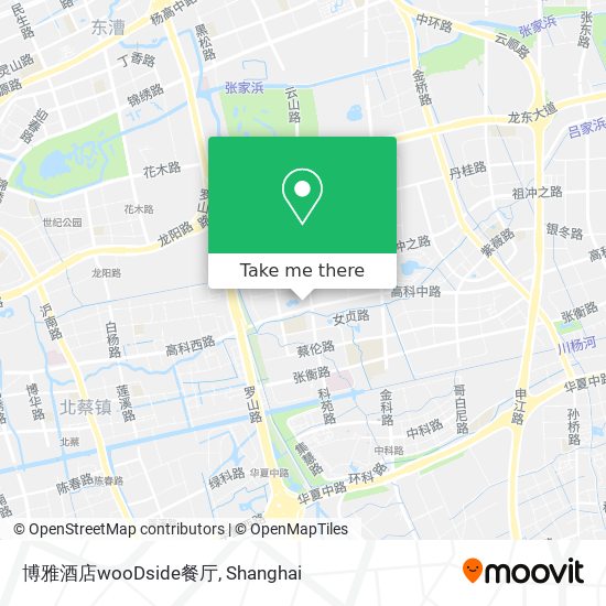 博雅酒店wooDside餐厅 map