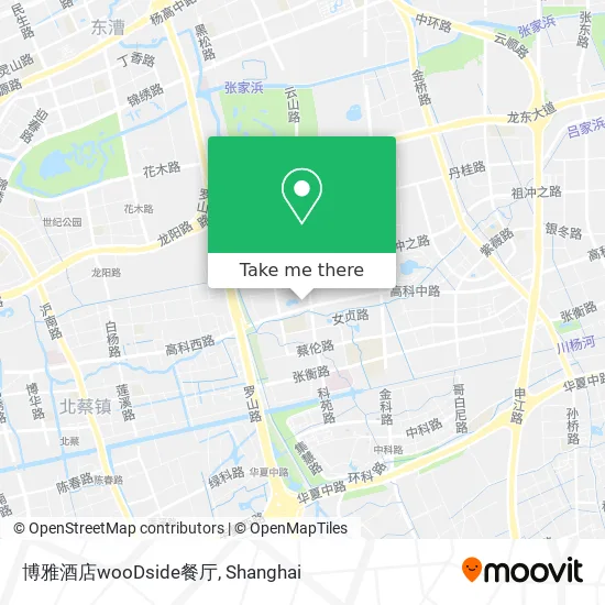 博雅酒店wooDside餐厅 map