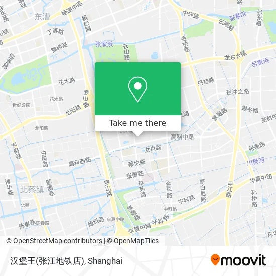 汉堡王(张江地铁店) map