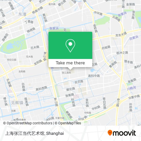 上海张江当代艺术馆 map