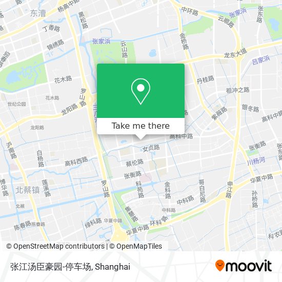 张江汤臣豪园-停车场 map