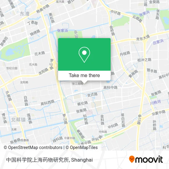 中国科学院上海药物研究所 map