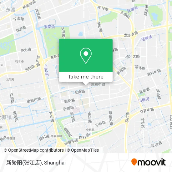 新繁阳(张江店) map