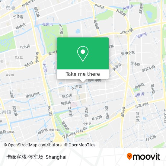 惜缘客栈-停车场 map