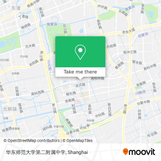 华东师范大学第二附属中学 map